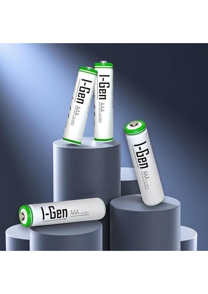 B139 2 Adet Aaa 900 Mah Şarj Edilebilir Ince Kalem Pil 1.2V Ni-Mh Şarjlı Pil