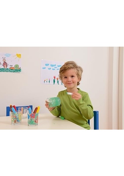 16 Funtastıcs Wındow Fun Çocuklar Için Cam Kalemi 5'li Set Karışık