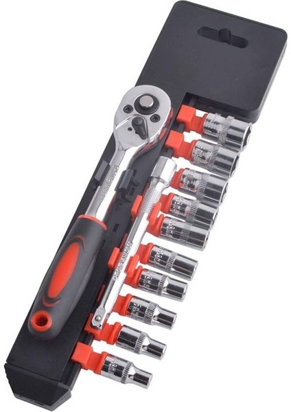 Cr-V Socket Set 12 Parça 1/2 Inç Vakumlu Lokma Seti