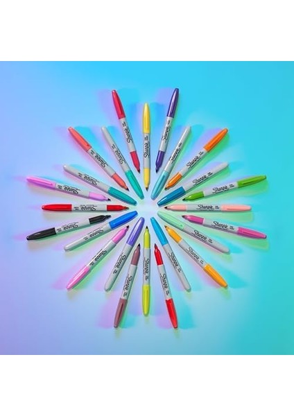 Glam Pop Kalıcı Markörler, Kalın Ayrıntılar Için Ince Nokta, Çeşitli Canlı Renkler | 12 Keçeli Kalem