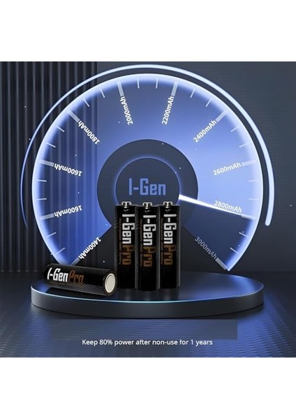 Pro P162 4 Adet Aaa 1100 Mah Şarj Edilebilir Ince Kalem Pil 1.2V Ni-Mh Şarjlı Pil