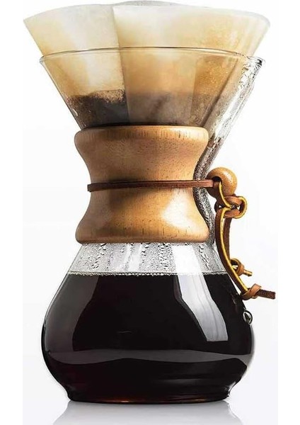 Cam Dripper Kahve Ekipmanı - Kahve Demleme Aleti - Cam Kahve Demleme - 800 ml - 3 Cup