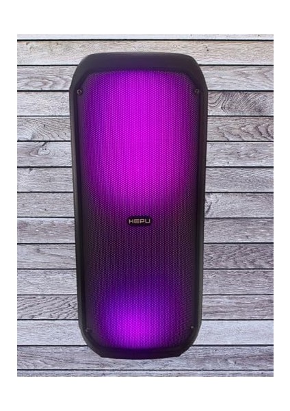 HT-959 Taşınabilir Şarjlı Bluetooth Hoparlör 4 Inç Çift Bass Rgb Işıklı Usb/bt/tf Tws Ses Sistemi