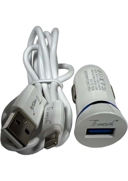 Lightning 2.1A Araç Şarj Cihazı DL-C12 - Beyaz