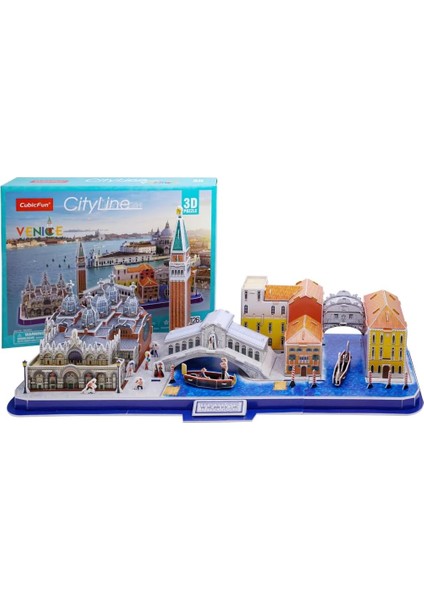 3D Puzzle CUB/MC269H City Line - Venedik - Italya