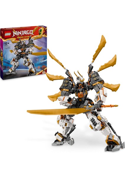Cole Un Titan Ejderha Robotu 71821 - 12 Yaş ve Üzeri Kız ve Erkek Çocukları Için Cole Minifigürü Içeren Yaratıcı Oyuncak Yapım Seti, Çocuklar Için Doğum Günü Hediyesi Fikri (1055 Parça)