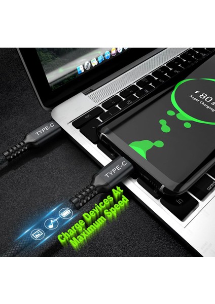 Samsung Galaxy Note 10 / Note 20 Uyumlu Ultra Hızlı 240W Typec Kablo