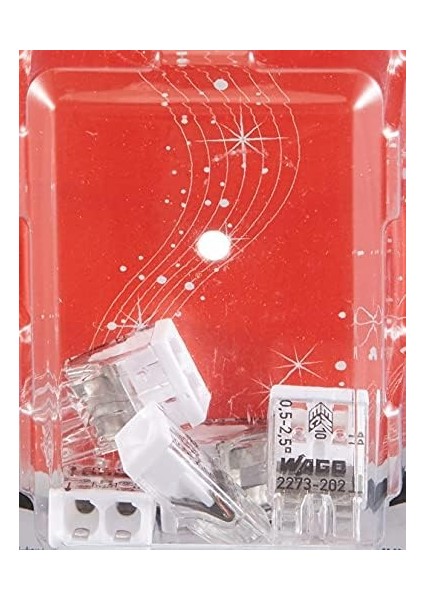 Buat Klemens Geçmeli 2 x 2.5 mm 5 Adet, Şeffaf