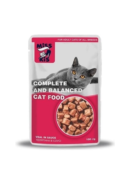 Misskis Biftekli Yetişkin Kedi Yaşmama 100GR 24 Lüpaket