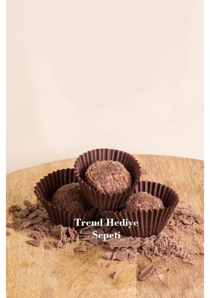 Hediye Sepeti Takribi 200 Adet Mini Boy Kahverengi Truff Çikolata Kağıdı, Lokum Kağıdı, Muffin Kek Kalıbı 30X20 mm Doğum Günü Parti Dekorasyonu Için