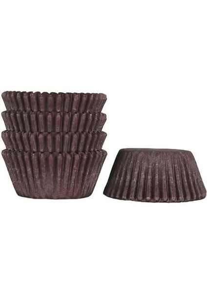 Hediye Sepeti Takribi 200 Adet Mini Boy Kahverengi Truff Çikolata Kağıdı, Lokum Kağıdı, Muffin Kek Kalıbı 30X20 mm Doğum Günü Parti Dekorasyonu Için