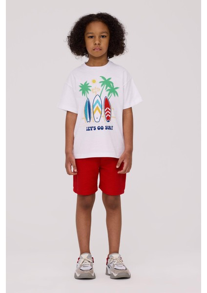 Bg Store Erkek Çocuk Beyaz Tshirt