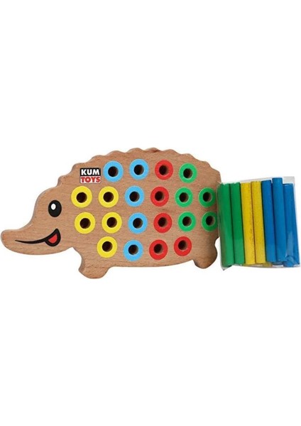 Nessiworld KM5655 Ahşap Kirpi Bultak -Kumtoys