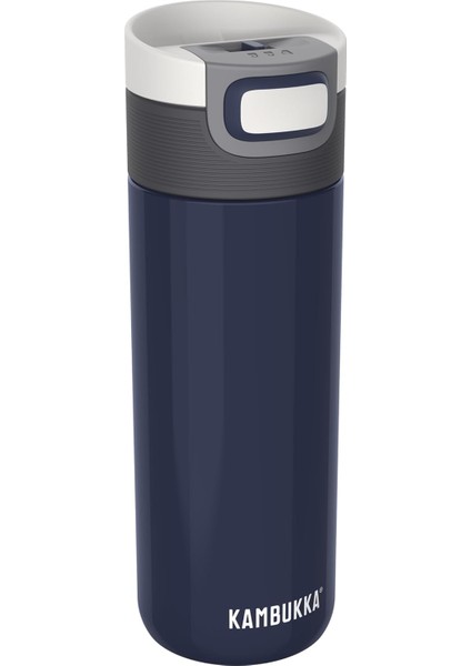 Termos Kupa 500 ml - Paslanmaz Çelik Kahve Kupası - Sızdırmaz ve Sızdırmaz - Yalıtımlı Kupa, Seyahat & Kahve Kupası - 9 Saat Sıcak / 18 Saat Soğuk Tutar - Model Etna Denım Blue