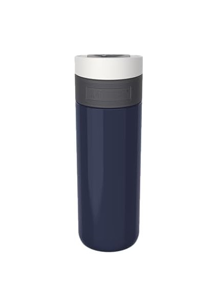 Termos Kupa 500 ml - Paslanmaz Çelik Kahve Kupası - Sızdırmaz ve Sızdırmaz - Yalıtımlı Kupa, Seyahat & Kahve Kupası - 9 Saat Sıcak / 18 Saat Soğuk Tutar - Model Etna Denım Blue