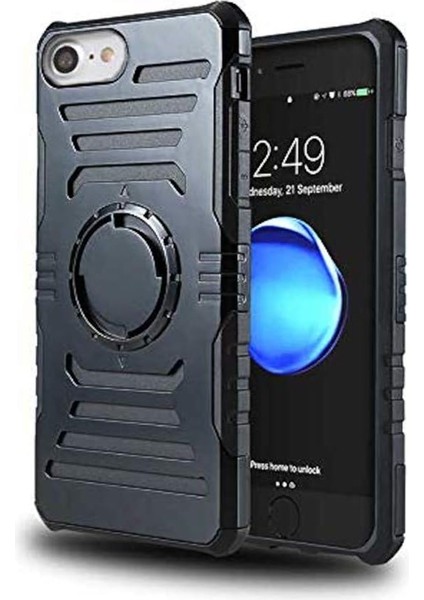 11658 Apple iPhone 5 ile Uyumlu Kılıf 2 In 1 Kol Bandı, Siyah