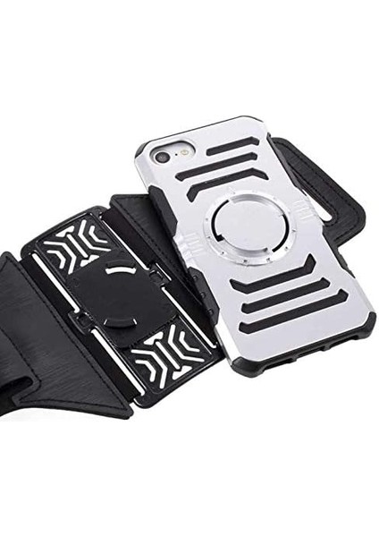 11658 Apple iPhone 5 ile Uyumlu Kılıf 2 In 1 Kol Bandı, Siyah