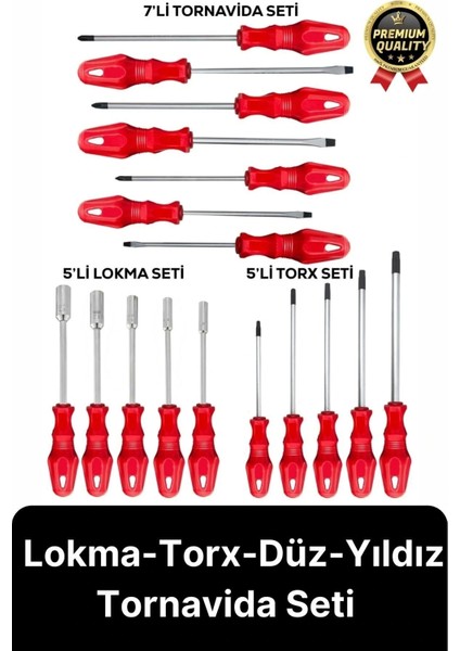 Özel Üretim Dayanıklı Yüksek Kalite Ev Iş Tamir Tadilat Lokma Torx Düz Yıldız Tornavida Seti Takımı