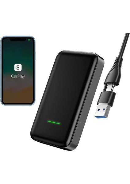 MT45 Kablosuz Carplay Ile Uyumlu Adaptör USB ve Type-C Girişli