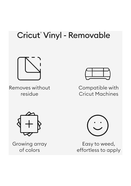 Premium Kar Labilir Vinil (30,48 cm 4,6 M), Kal Nt B Rakmayan Kolay Karma, Mekan D Mekan Kendin Yap Projeleri ve Kar Labilir Kartmalar I In M Kemmel, Cricut Makineleriyle Uyumlu, Beyaz