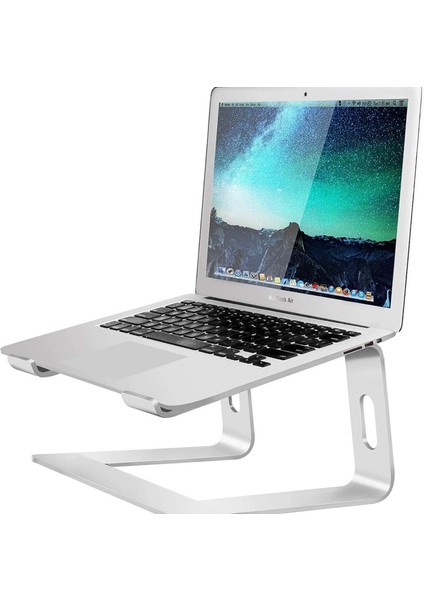 Alüminyum Ergonomik Katlanır Macbook Bilgisayar Standı, Siyah
