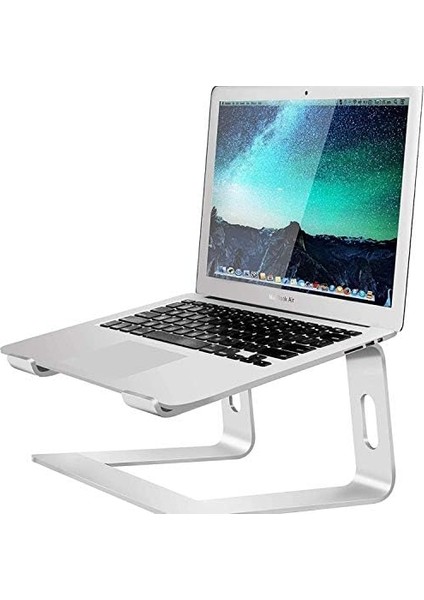 Alüminyum Ergonomik Katlanır Macbook Bilgisayar Standı, Siyah