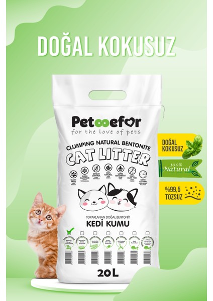 20 Lt Natural Kedi Kumu