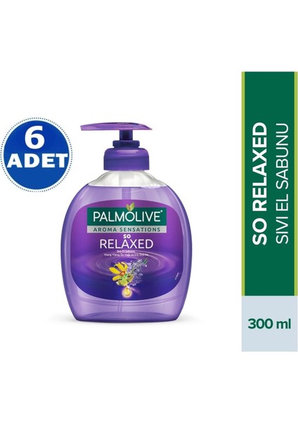 Aroma Sensations So Relaxed Sıvı El Sabunu 300 ml x 6 Adet