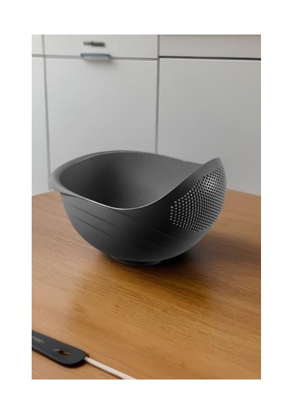 Home Çok Amaçlı Süzgeç - Pirinç Süzgeci 3 Litre Siyah