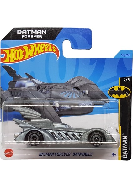 Wheels - Batmobile - Batman Forever 2/5 - HKJ73 - Short Card - Dc - Gri - Mattel 2023