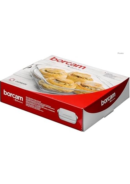 Borcam Küçük Boy Kulplu Kare Tepsi