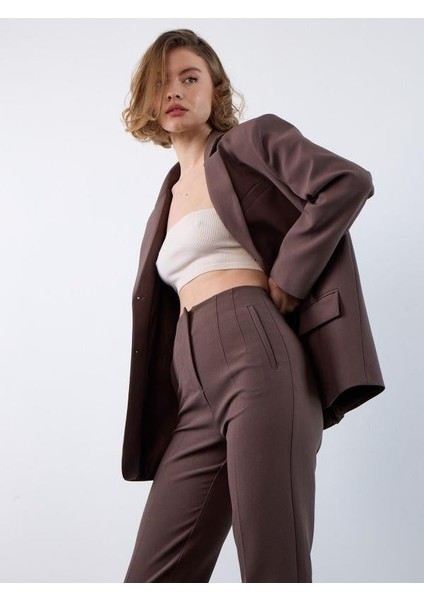 50109 Pensli Havuç Pantolon Kahve fiyatları