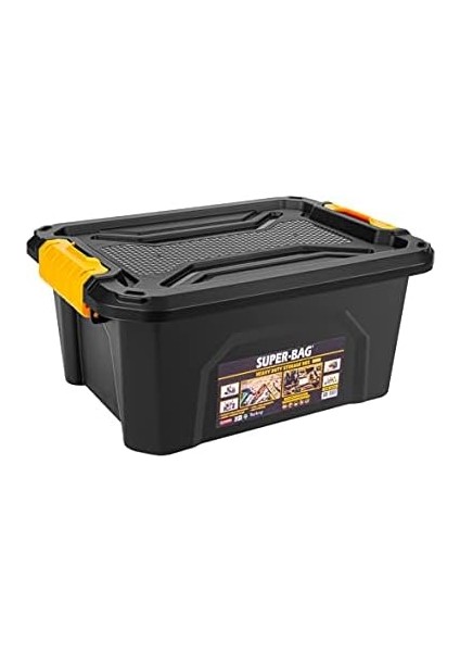 Bag Geniş Hacimli Kilitli Saklama Kutusu 12 Lt ASR-4033
