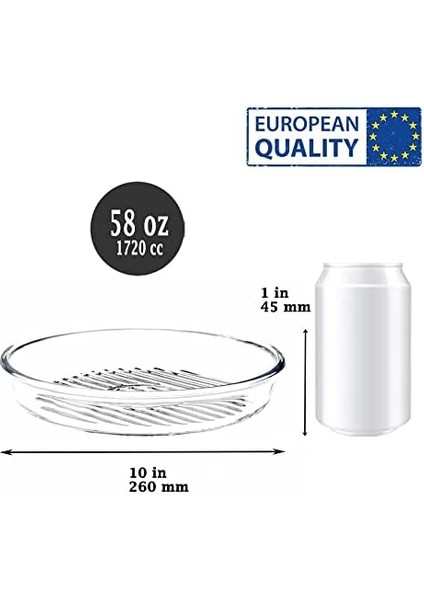 Privada Paşabahçe Borcam Grill Oluklu Fırın Tepsisi 1750ML