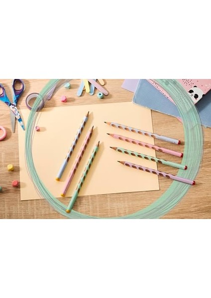 Easygraph - Ergonomik Kurşun Kalem - Sol El - Pastel Pembe