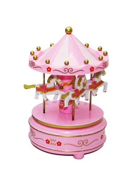 Music Box Carousel Müzikli Atlı Karınca