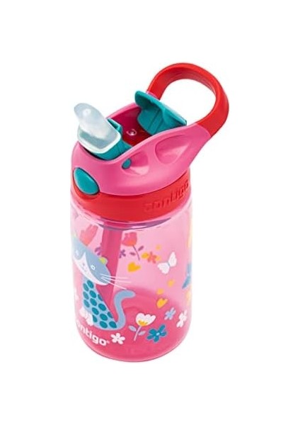 Gizmo Flip Kedicikler Tritan Çocuk Suluğu 420 ml Pembe