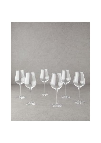 Home Amelia Kristalin 6'lı Kadeh 400 ml Şeffaf