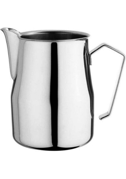 Paslanmaz Çelik Süt Potu - Kahve Potu - Pitcher Sütlük - Süt Köpürtücü - Köpürtme Kabı - 500 ml
