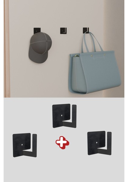 3'lü Askılık Metal Çok Amaçlı Organizer Kıss Konsept fiyatları