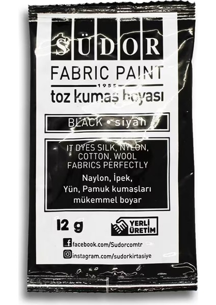 Toz Kumaş Boyası 12 gr Ia Adet