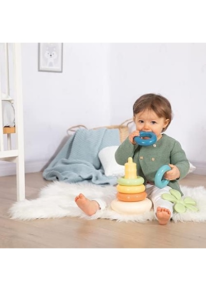 181202, S.green Roly Poly Piramid Oyuncak, 5 Renkli, Geri Dönüştürülebilir, Eğitici ve Öğretici modelleri