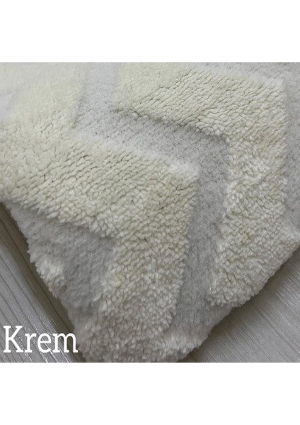 Zikzak Model Kumaştan Welsoft Lastikli Halı Örtüsü