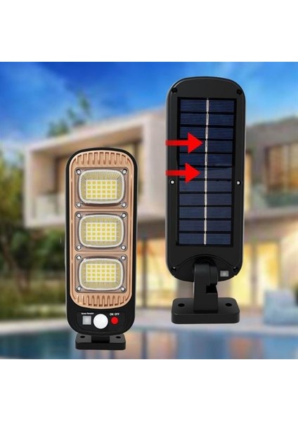 Sensörlü Güneş Enerjisi Ile Şarj Olabilen Duvara Monte Solar Aydınlatma GL-84069