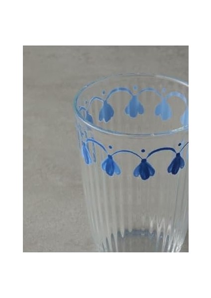Home Carnival Drip Cam 3'lü Bardak 395 ml Mavi