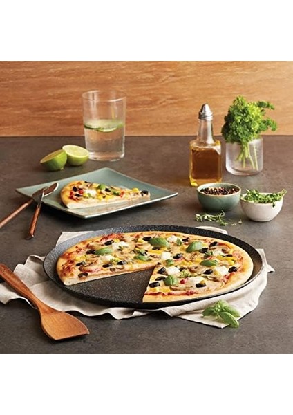 Mutfaksever Biogranit Gri Pizza Tavası, Gri