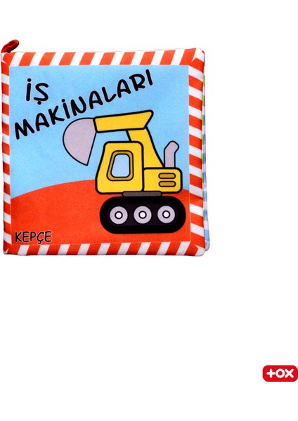 Iş Makinaları Kumaş Sessiz Kitap - Bez Kitap