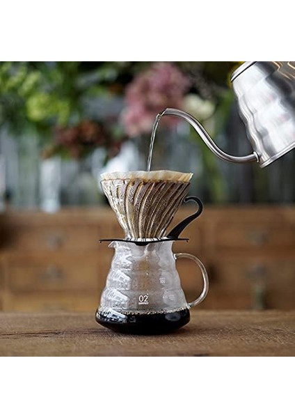 V60 02 Dripper (Siyah Cam)