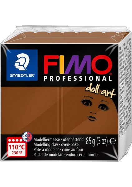 8027-78 - Fimo Professional Doll Art Normalblock, 85 G, Noisette