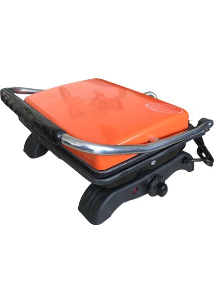 Gerçek Pik Demir Döküm Tost Makinası (Dökümix) Turuncu , Kaplamasız , Izgara, Toast